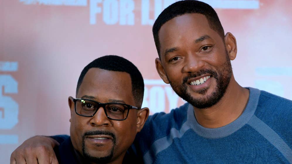 Martin Lawrence and Will Smith pose at the 'Bad Boys For Life'