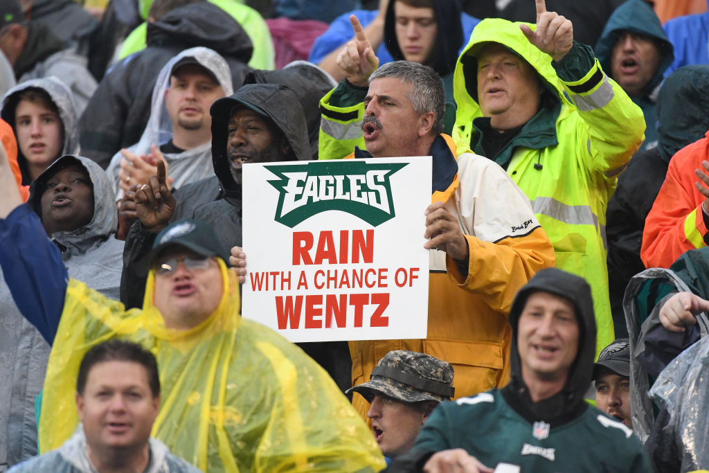 Eagles Fans Carson Wentz Sign 2017