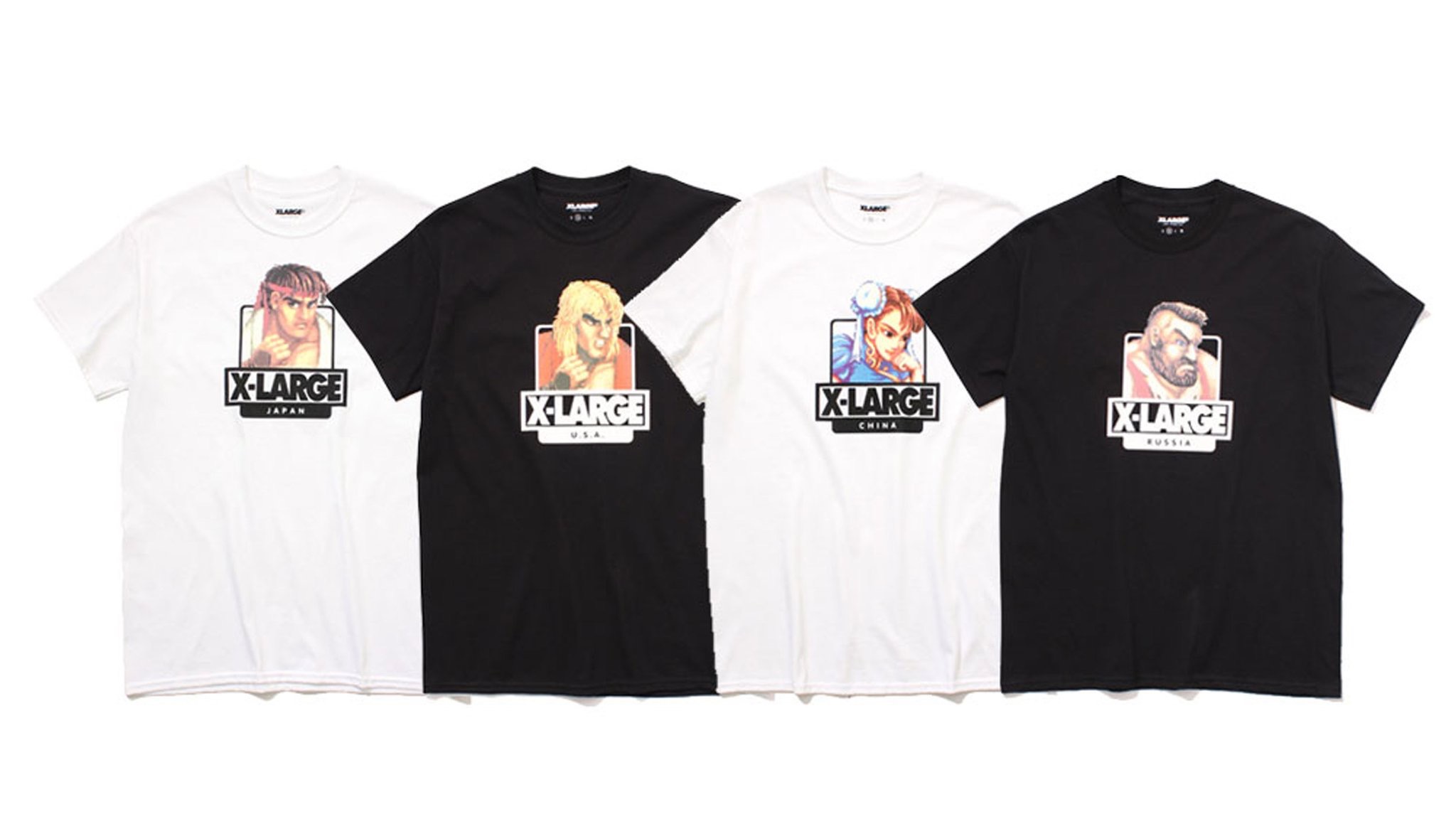 X Large x Street Fighter Collection T shirts