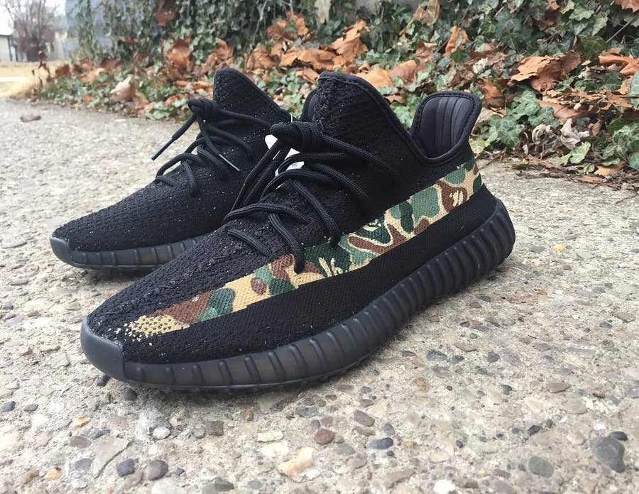 LV Vibes All-Over This Custom adidas Yeezy 350 Boost •