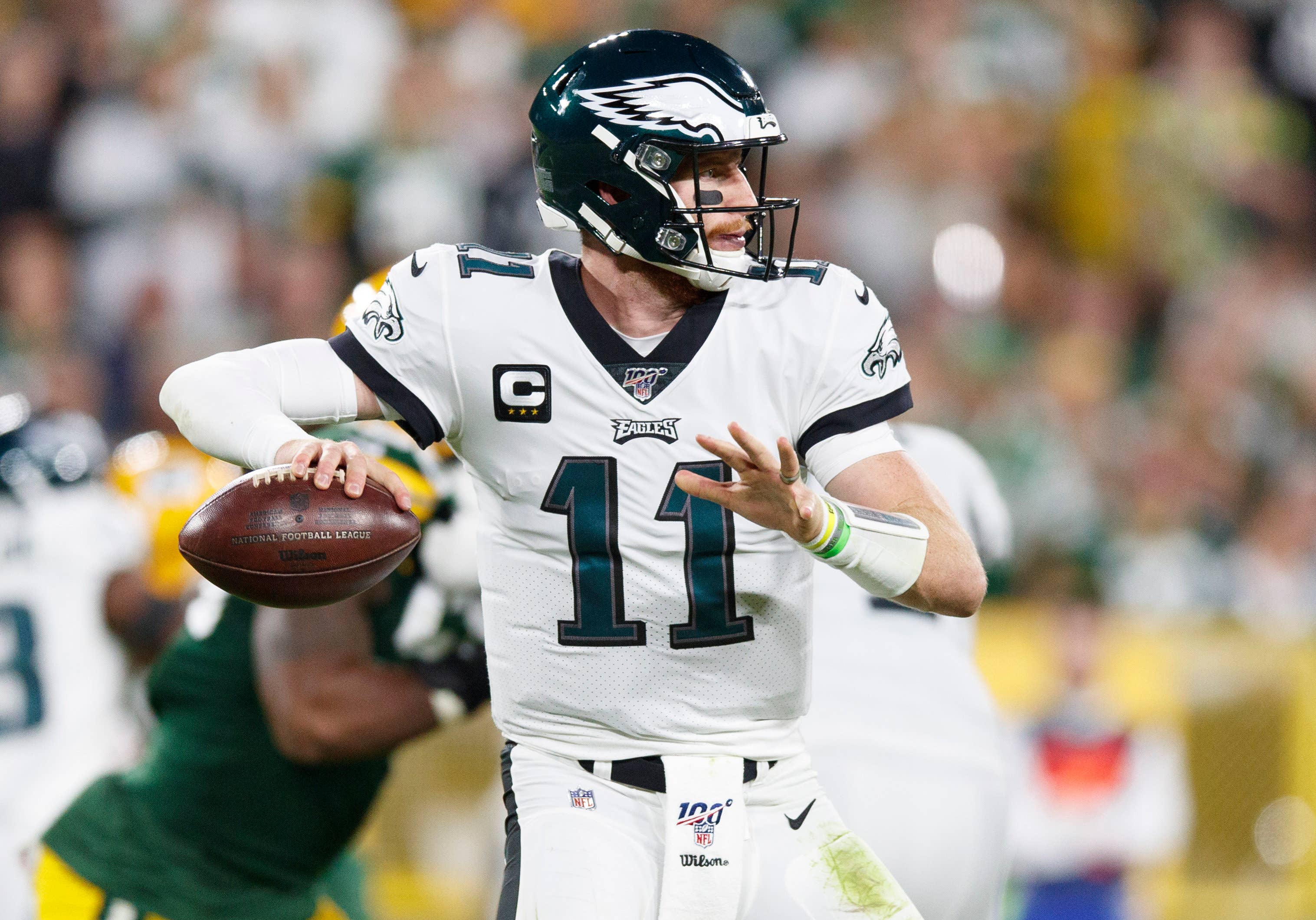 Carson Wentz Eagles Packers 2019