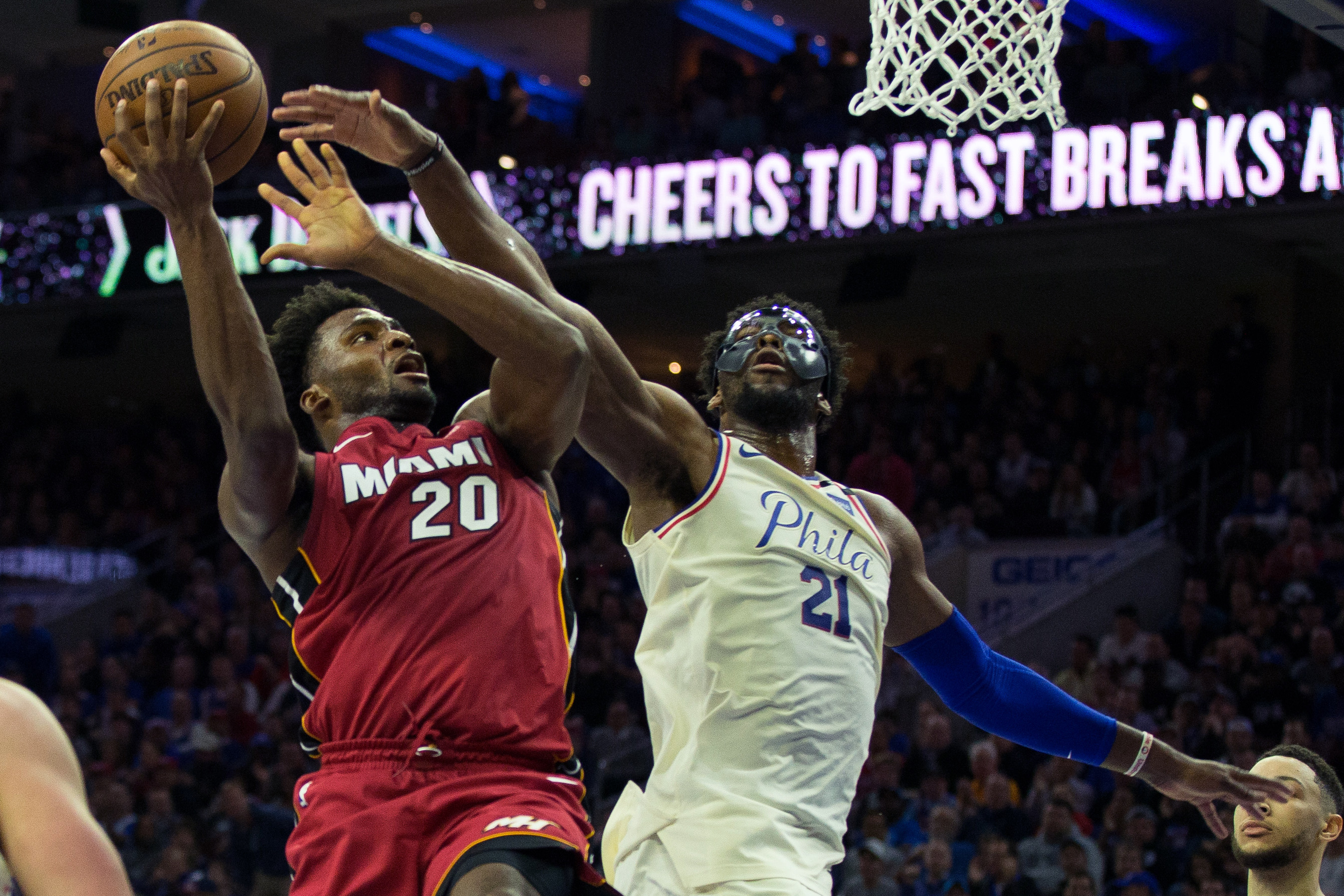 Justise Winslow Joel Embiid Playoffs 2018