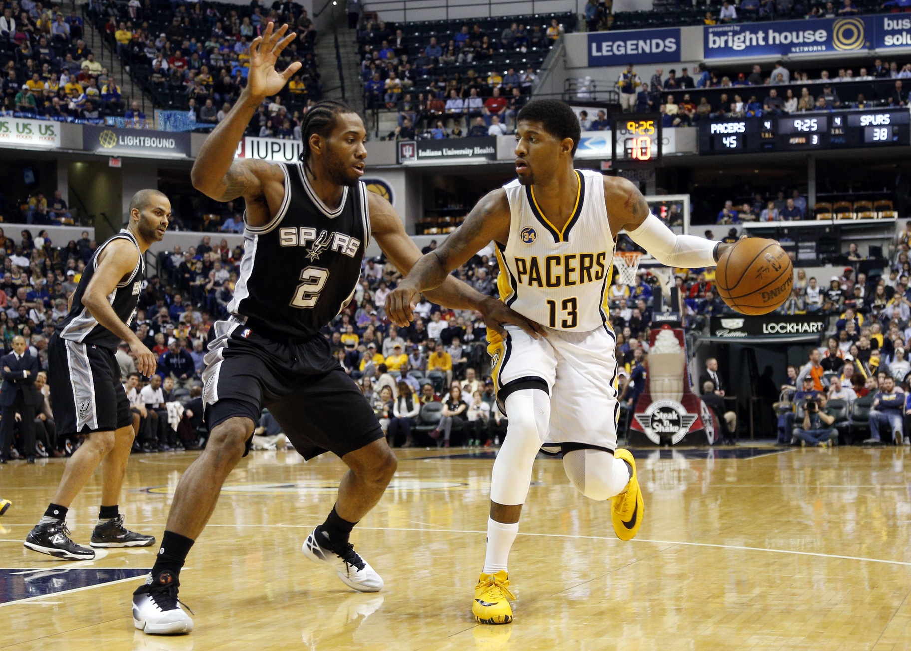 Paul George Kawhi Leonard Spurs Pacers 2016