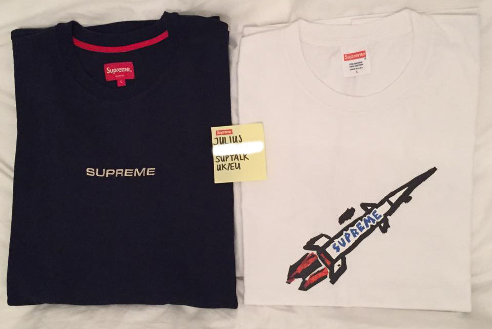 Supreme 20th Anniversary Box Logo Tee Shirt Pack 