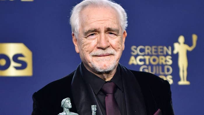 Brian Cox poses at the Screen Actors Guild Awards
