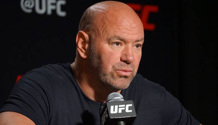 Dana White speaks to the media following week 3 of Dana White Contender Series