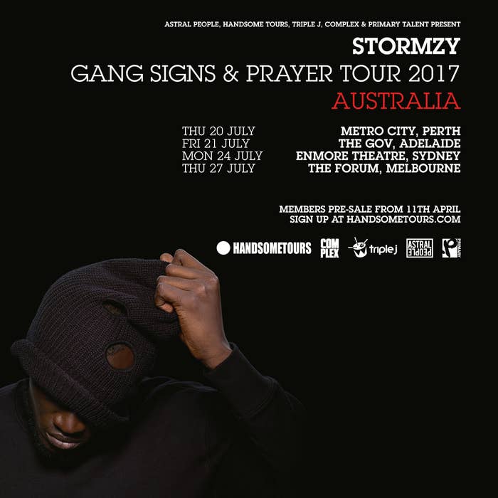 Stormzy Announces Gang Signs &amp; Prayer Australian Tour July 2017