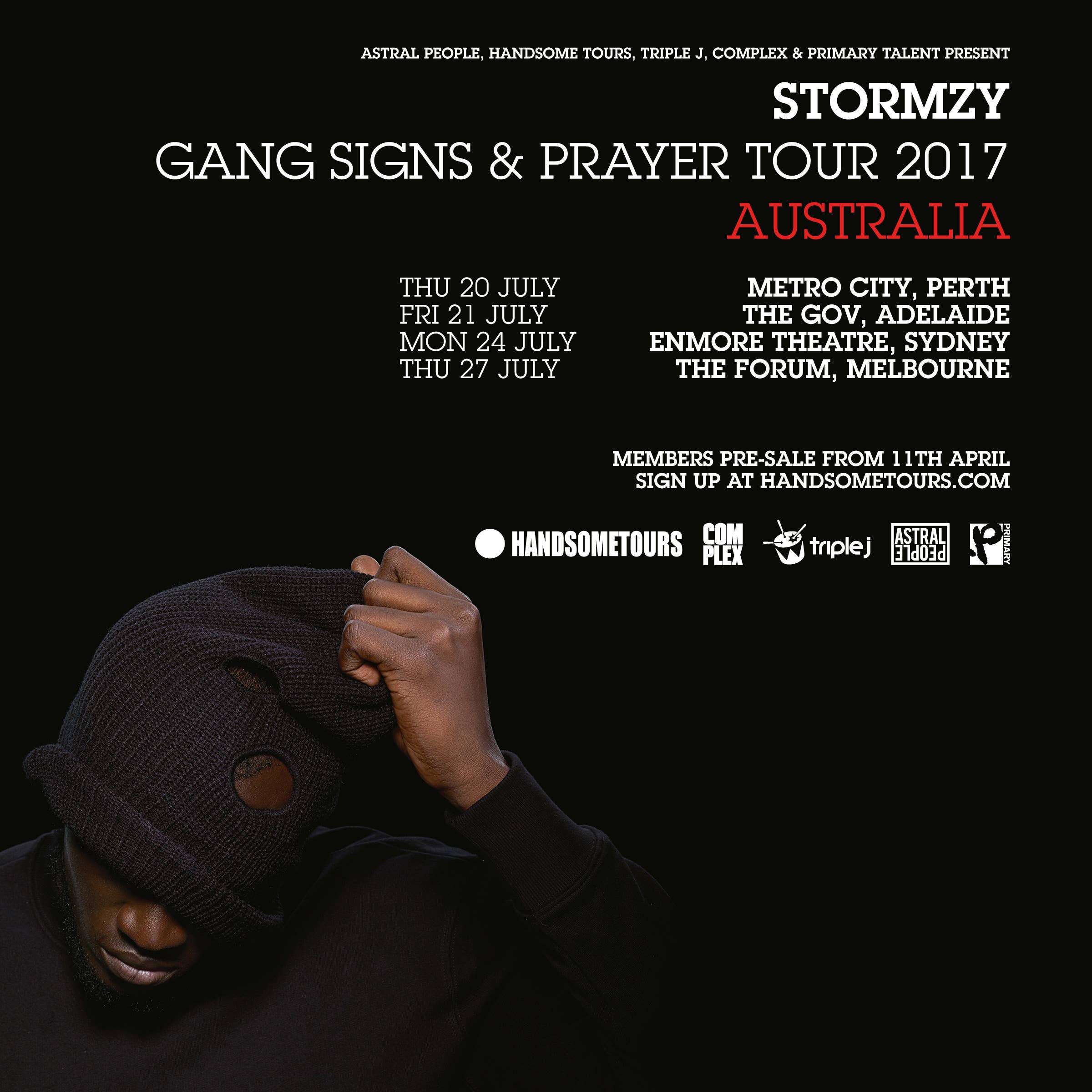 Stormzy Announces Gang Signs & Prayer Australian Tour July 2017