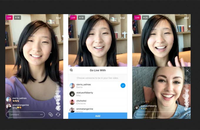 Instagram&#x27;s stock photo for their new video chat feature.