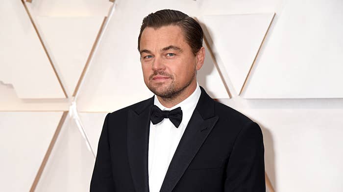 Leonardo DiCaprio photographed during appearance at Academy Awards.
