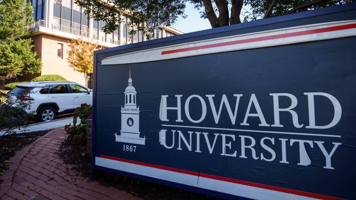 The logo for Howard University is pictured