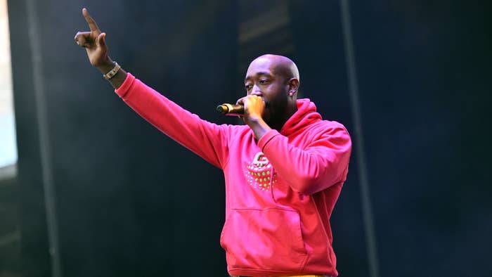 Rapper Freddie Gibbs performs onstage during the Adult Swim Festival