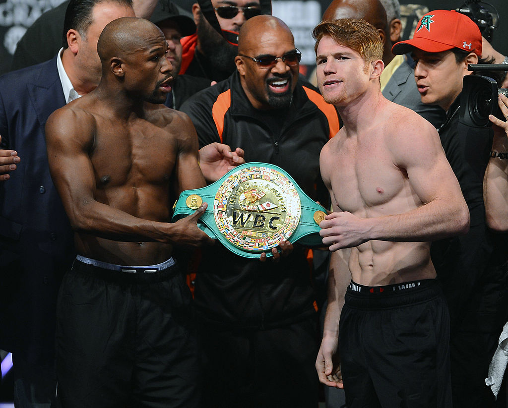 Floyd Mayweather Canelo Alvarez 2013 Getty