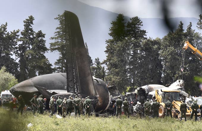 Algerian military plane crash.
