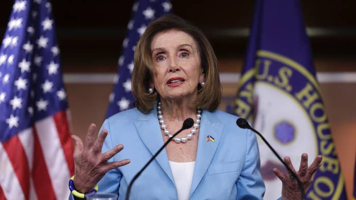U.S. Speaker of the House Nancy Pelosi (D-CA) holds her weekly press conference