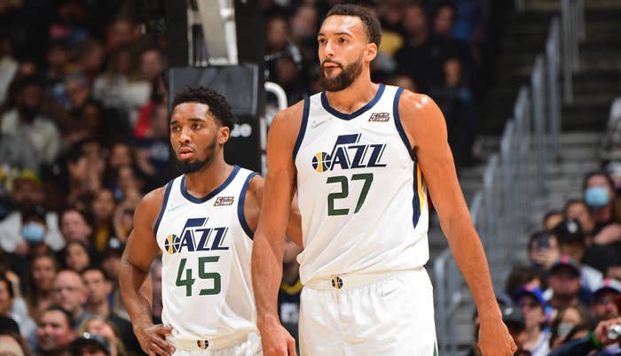 Rudy Gobert and Donovan Mitchell