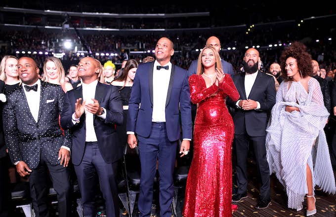 Yo Gotti, Jay Z, Beyonce, Alan Ferguson and Solange Knowles