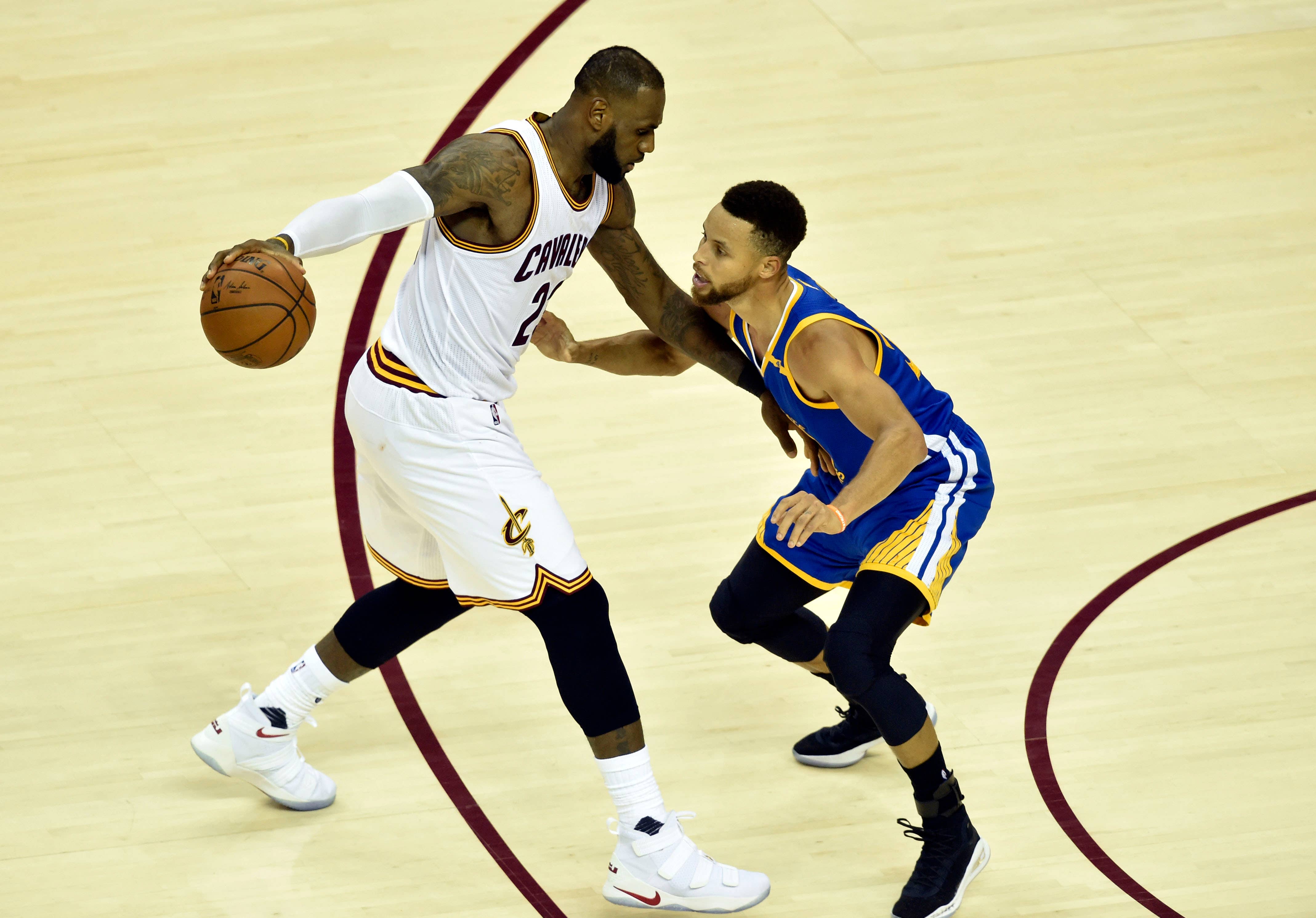 LeBron James Steph Curry Game 3 NBA Finals 2017