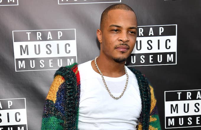 Rapper T.I. attends Trap Music Museum VIP.