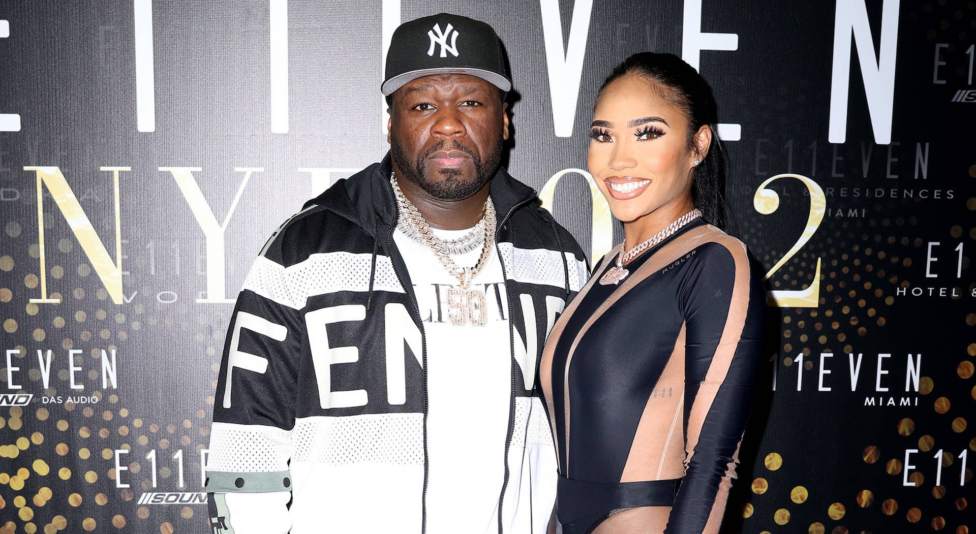50 Cent and Cuban Link attend E11EVEN event