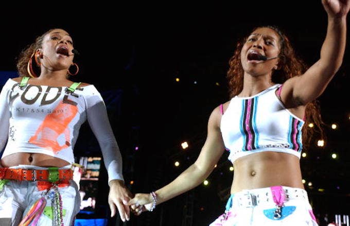 T Boz and Chili of TLC in their last concert as a group.