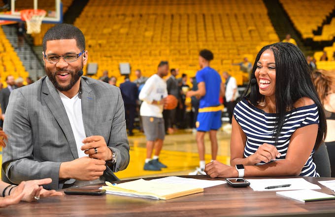 Michael Smith and Jemele Hill, former hosts of ESPN's 'SportsCenter'