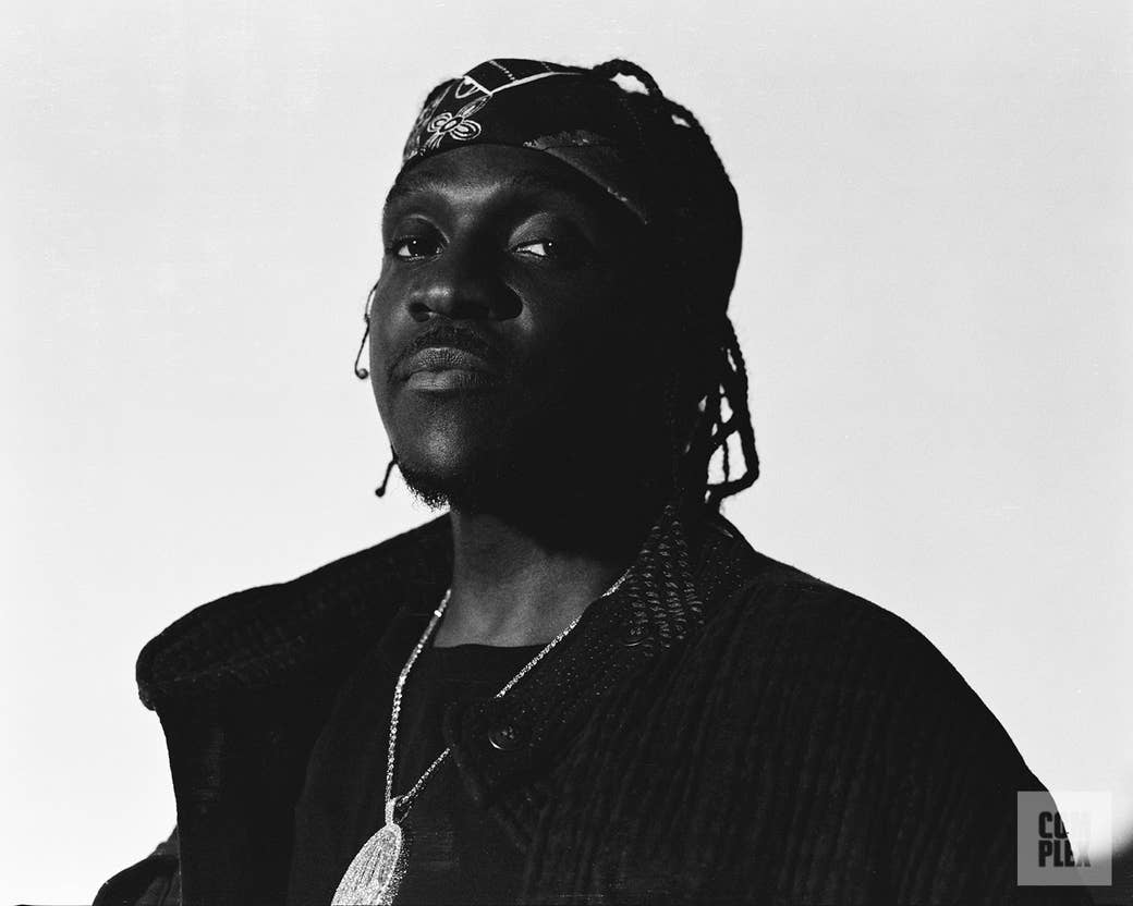 Pusha T poses for his Complex interview