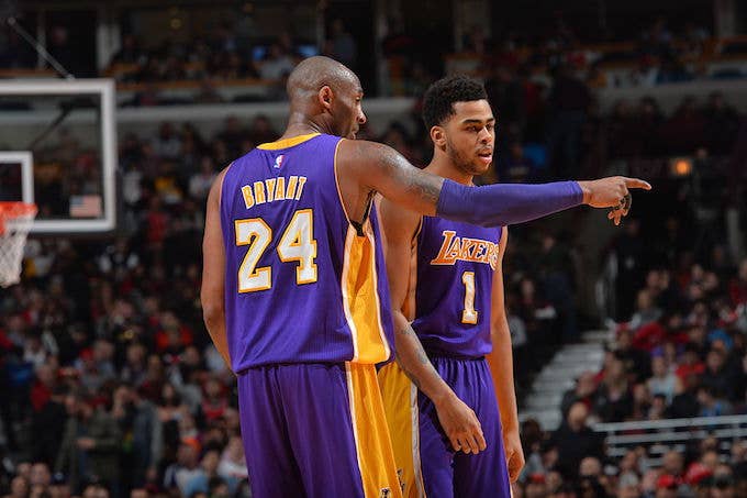 This is a picture of Kobe and D&#x27;Angelo.