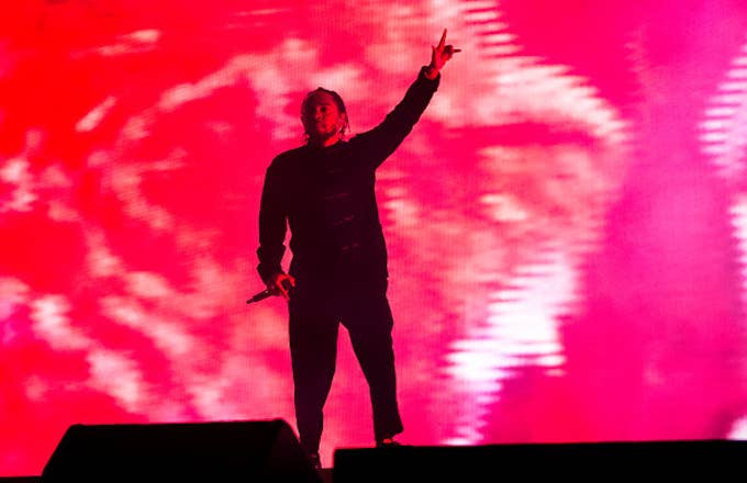 Kendrick Lamar performs on the Coachella Stage during day 3 (Weekend 2)