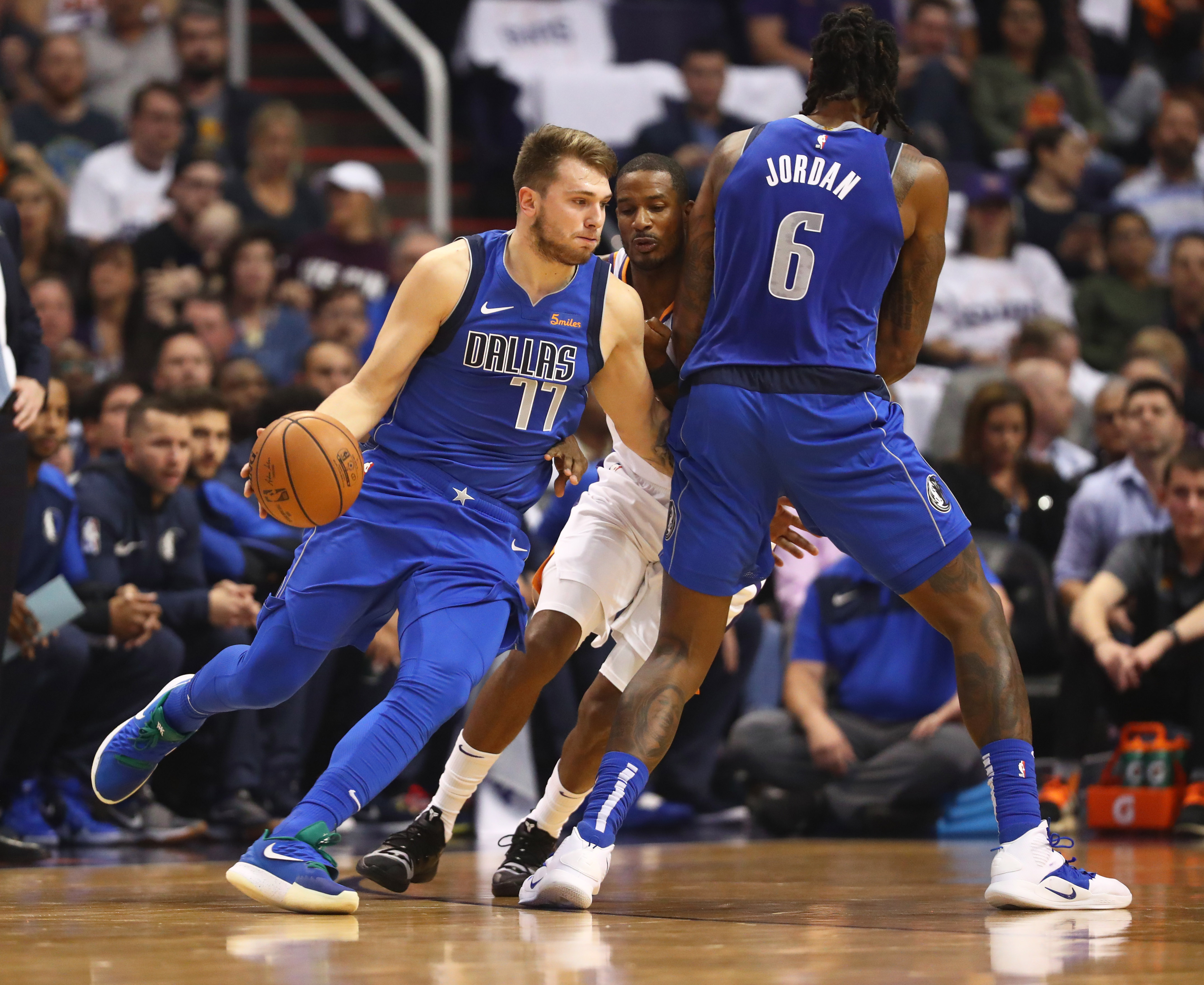 Comfortable Wood, sharp-dressed Luka go well together - The Official Home  of the Dallas Mavericks