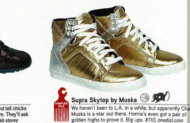 Sold at Auction: US Supra Sneakers, Muska 001 Red High Tops, Size