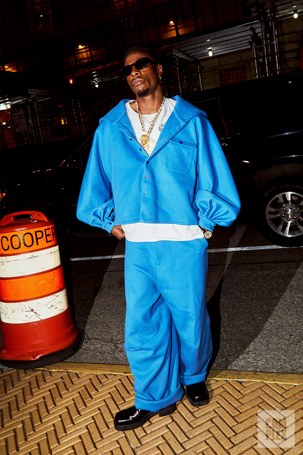Joey Badass at Willy Chavarria Fall 2023 Presentation