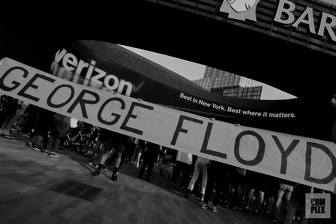 George Floyd protest Barclays Center in Brooklyn