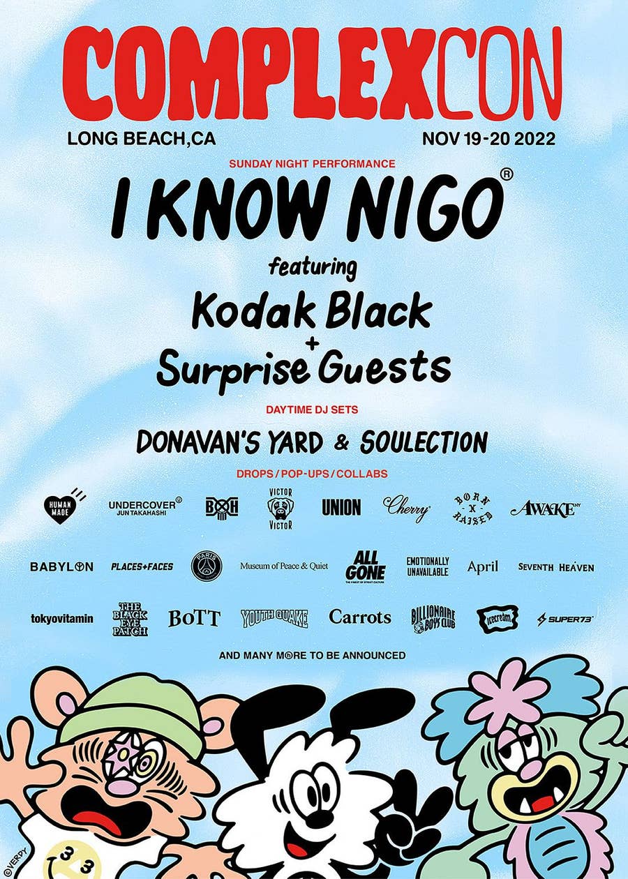 COMPLEXCON IS HERE 💫 The 'I Know Nigo!' concert is going down this  weekend… see you there ✌️🌴