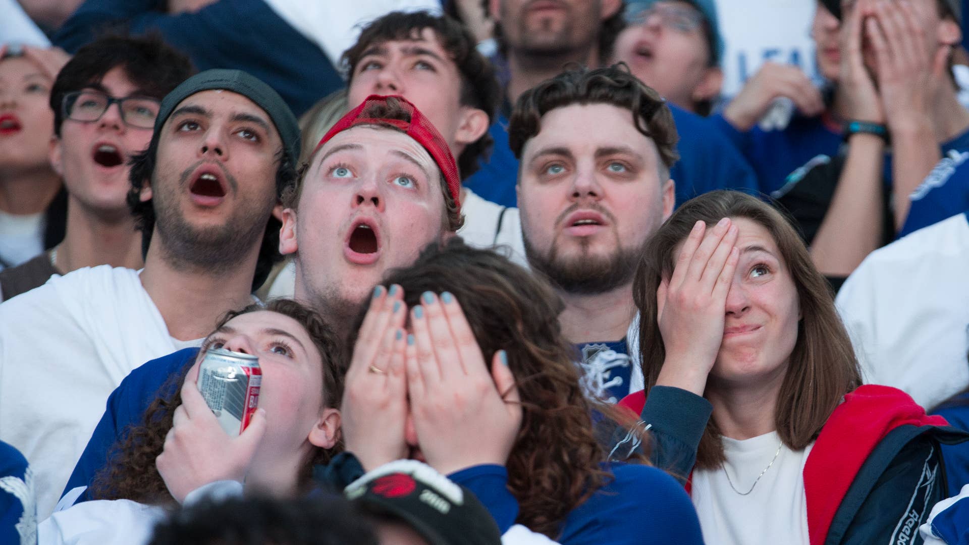 Toronto Maple Leafs fans gasping