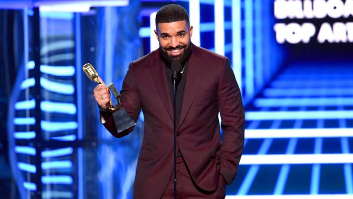 Drake photographed at Billboard Awards 2019
