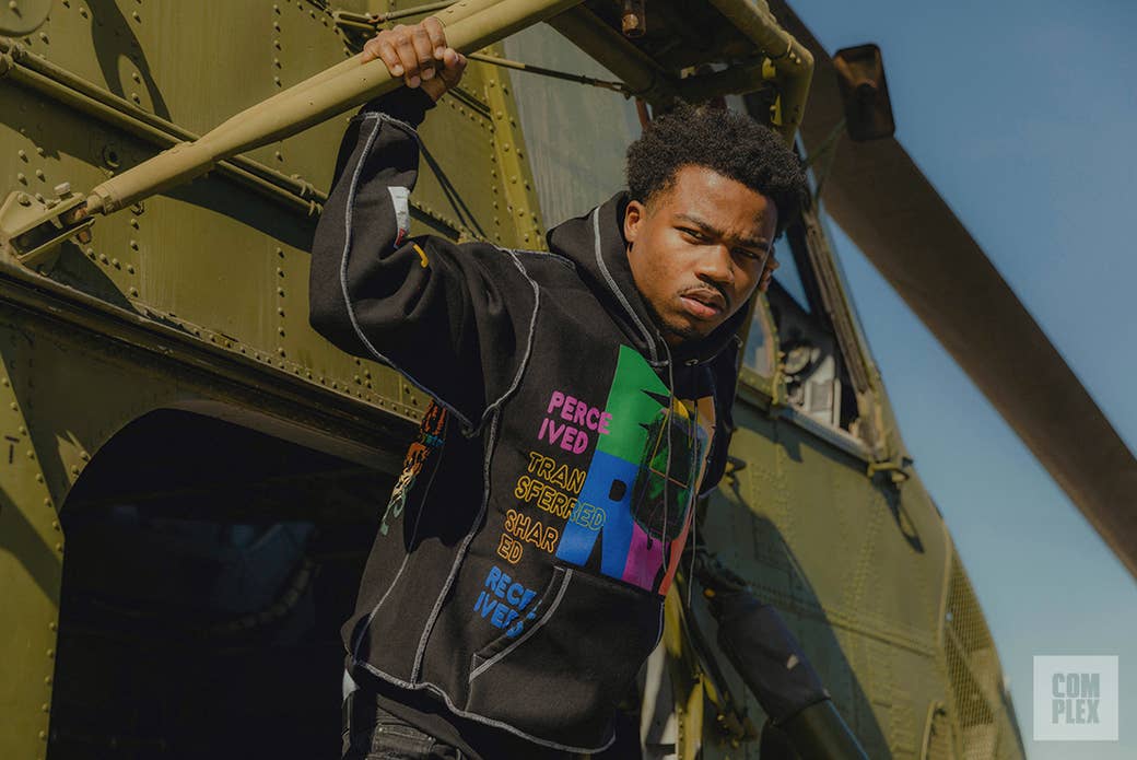 Roddy Ricch poses for his Complex interview