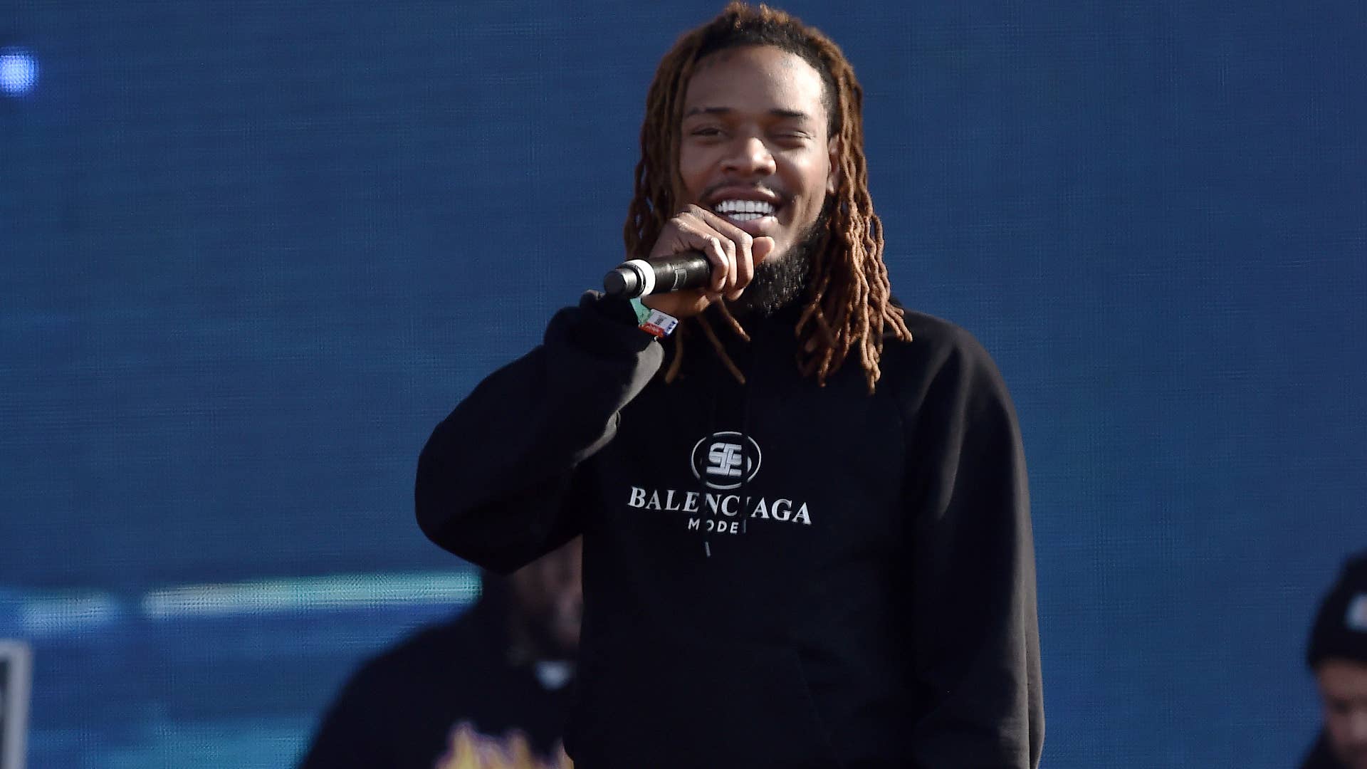 Fetty Wap performs at a festival.