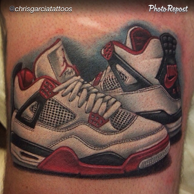 Tattoo design Jordan 3  Shoe tattoos Sneakers illustration Sneaker art