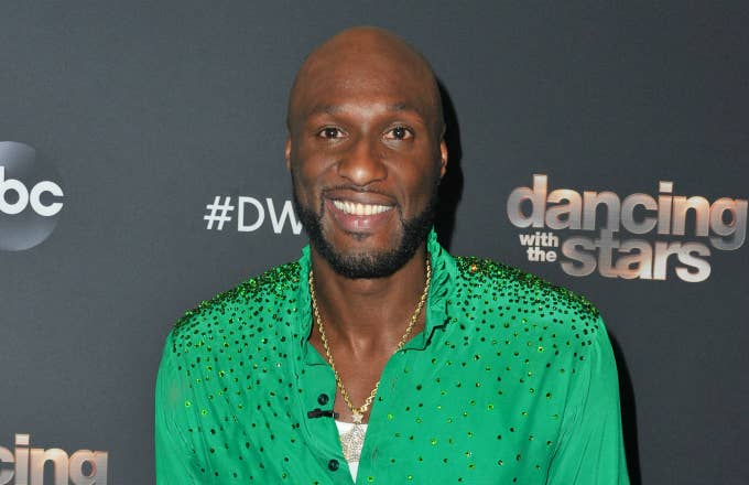 Lamar Odom arrives at the "Dancing With The Stars"