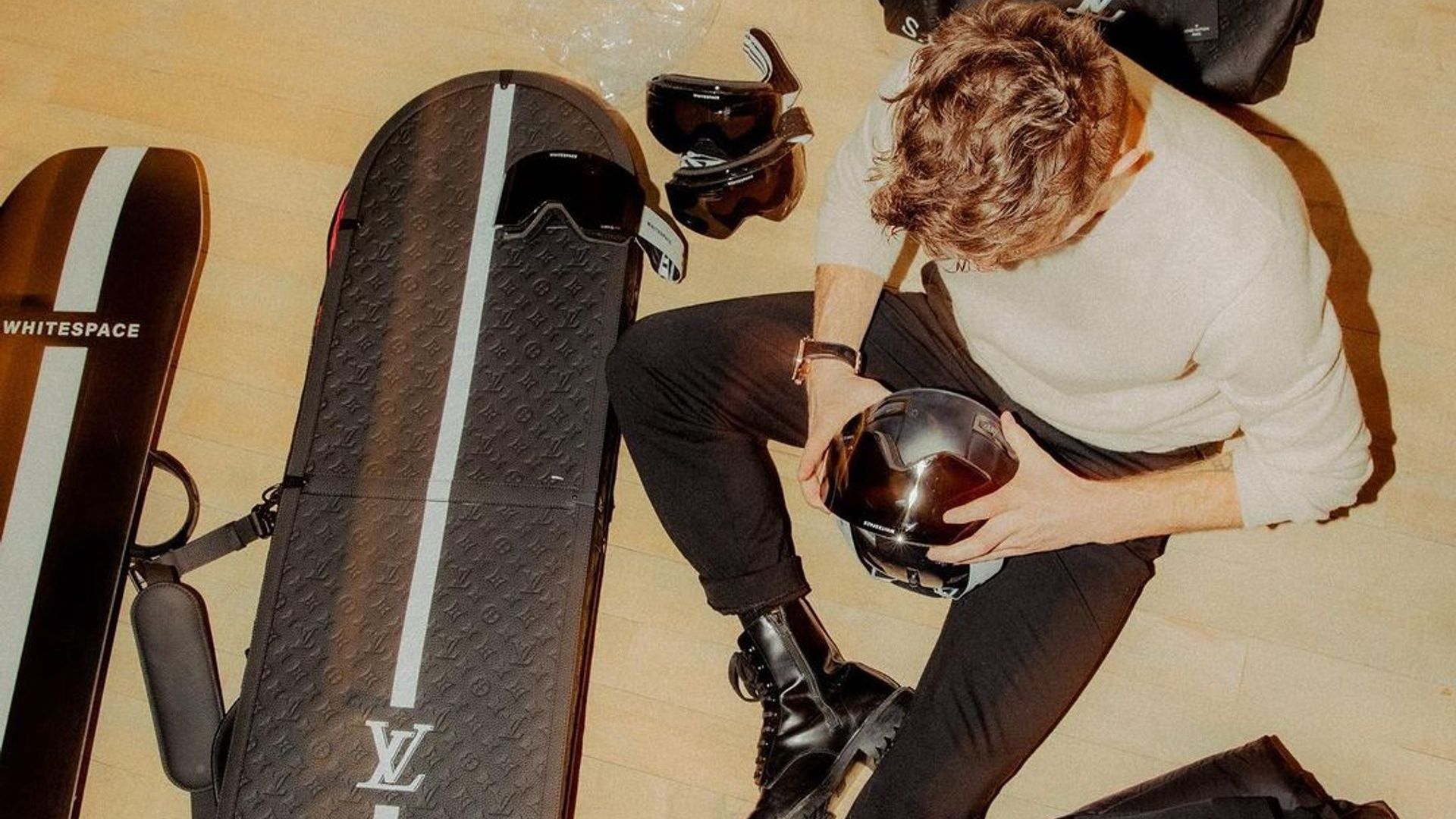 Shaun White unveils Louis Vuitton snowboard to honor the late Virgil Abloh  at 2022 Winter Olympics