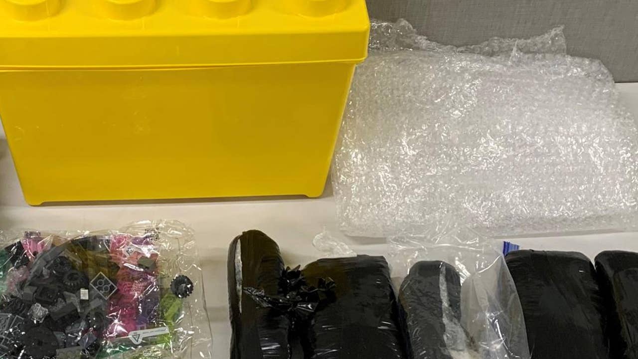 Photo of the box which contained approximately 15,000 candy-colored fentanyl pills