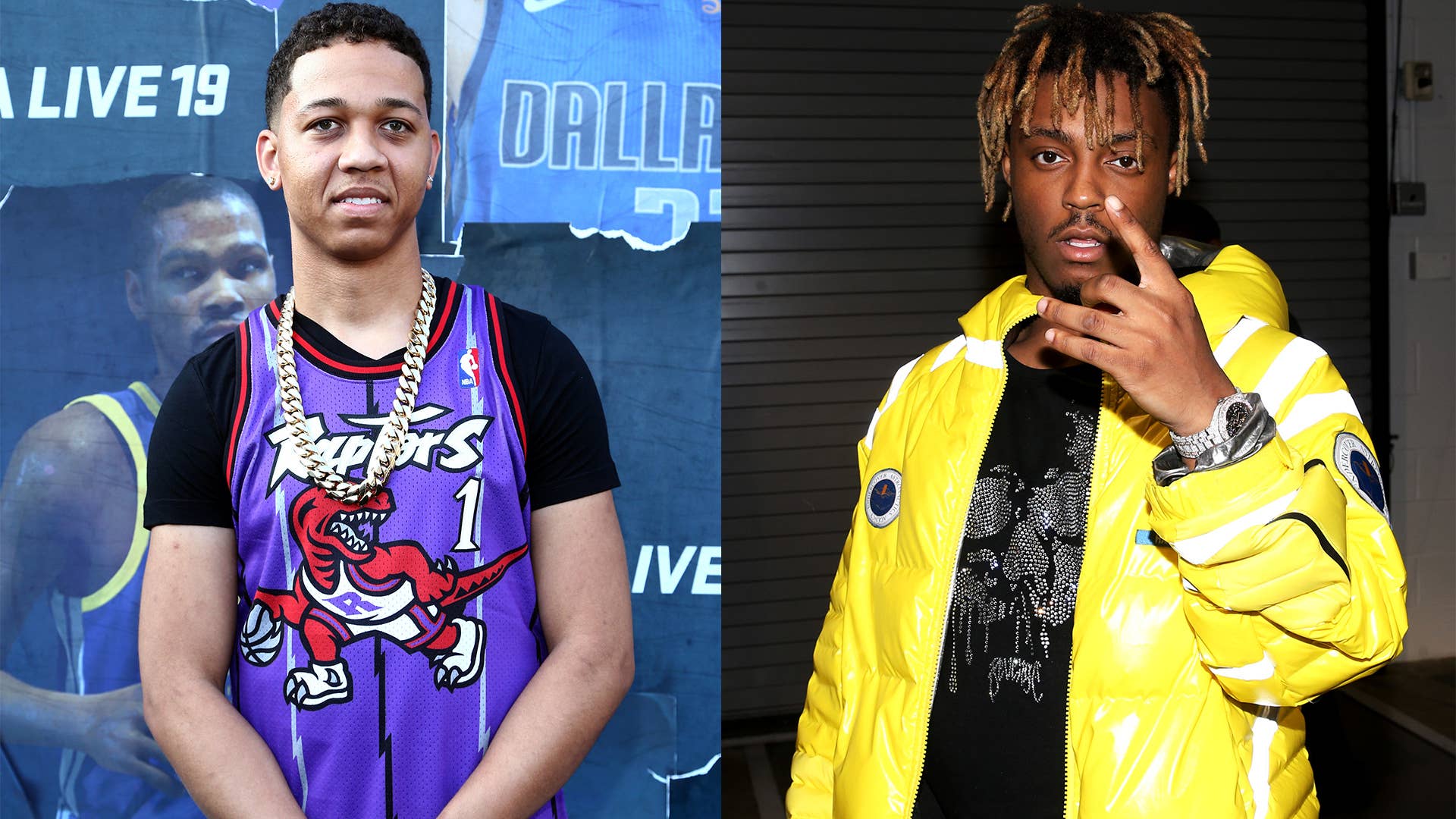 This is a photo of Lil Bibby and Juice WRLD.