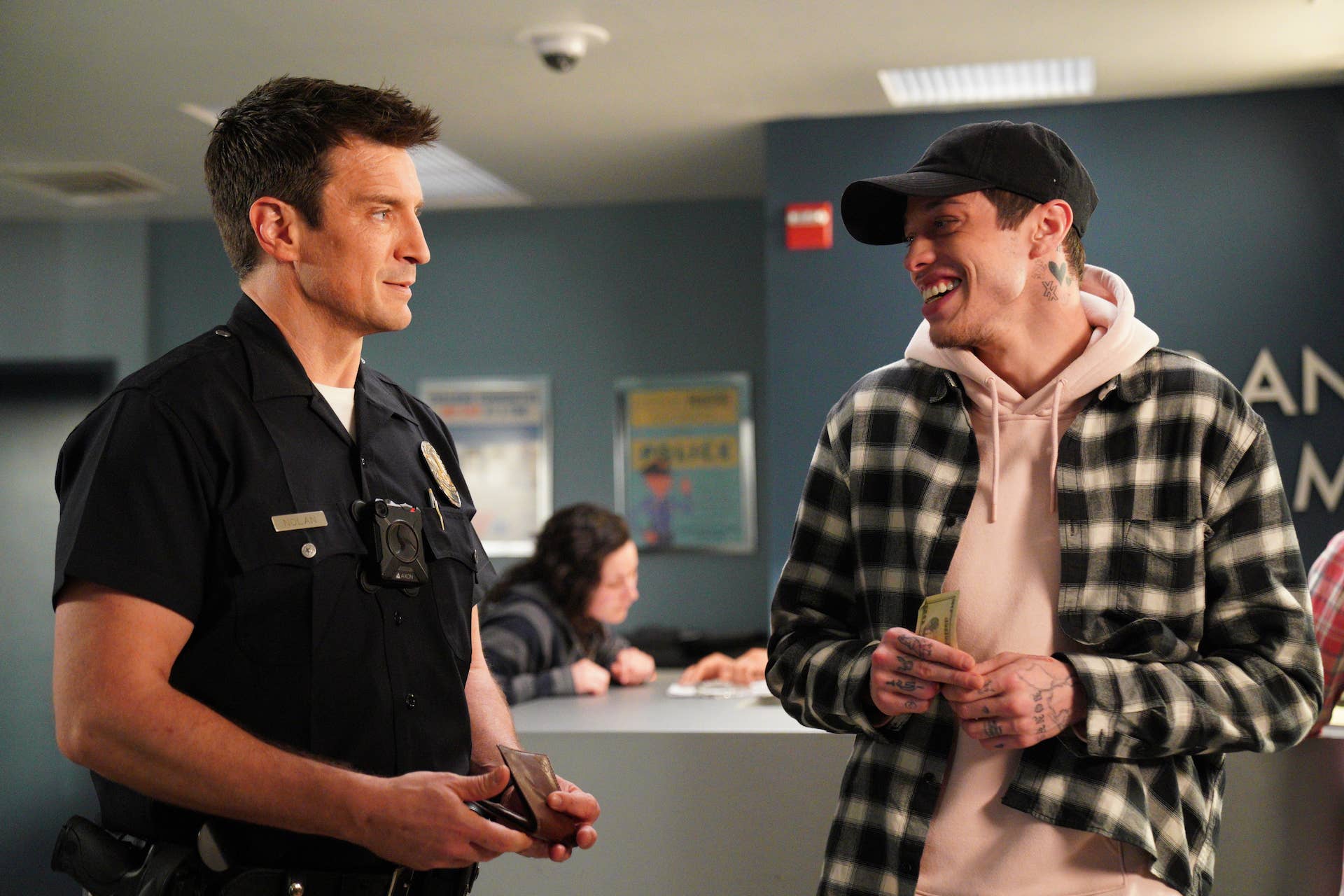 Nathan Fillion and Pete Davidson star in new episode of "The Rookie."