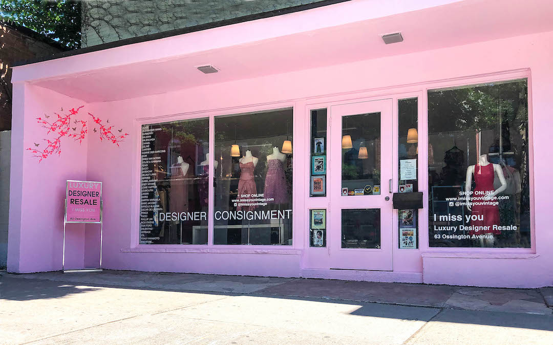 The storefront of I Miss You vintage