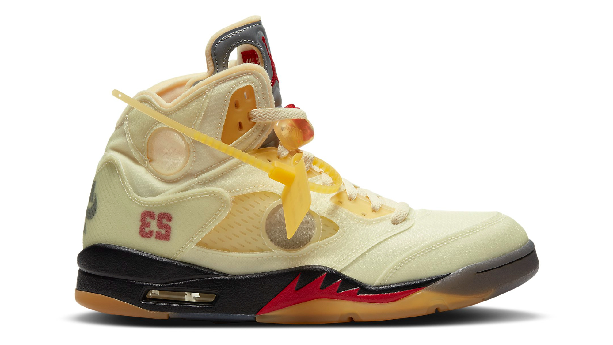 Off White x Air Jordan 5 Retro &#x27;Sail&#x27; DH8565 100 Release Date