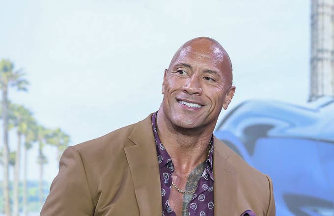 Actor Dwayne Johnson attends the &#x27;Fast &amp; Furious: Hobbs &amp; Shaw&#x27; press conference