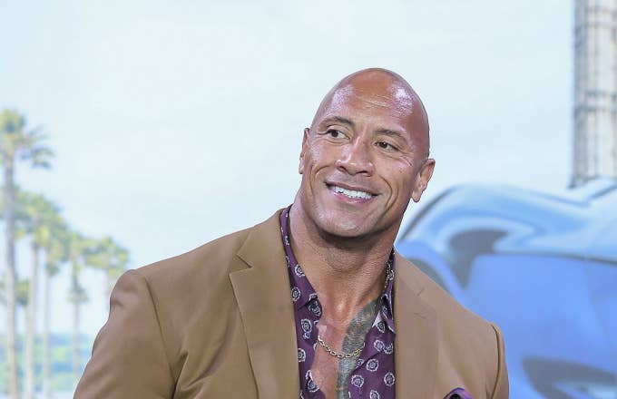 Actor Dwayne Johnson attends the 'Fast & Furious: Hobbs & Shaw' press conference