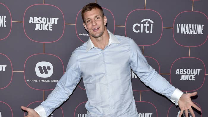Rob Gronkowski attends Warner Music Group Pre Grammy Party