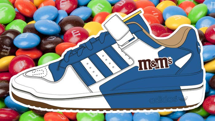 M&amp;Ms Adidas Forum Sneakers Blue